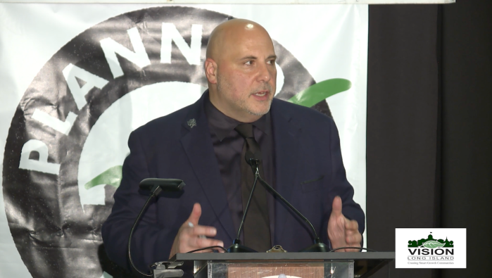 Eric Alexander, director of Vision Long Island, hosted the event.